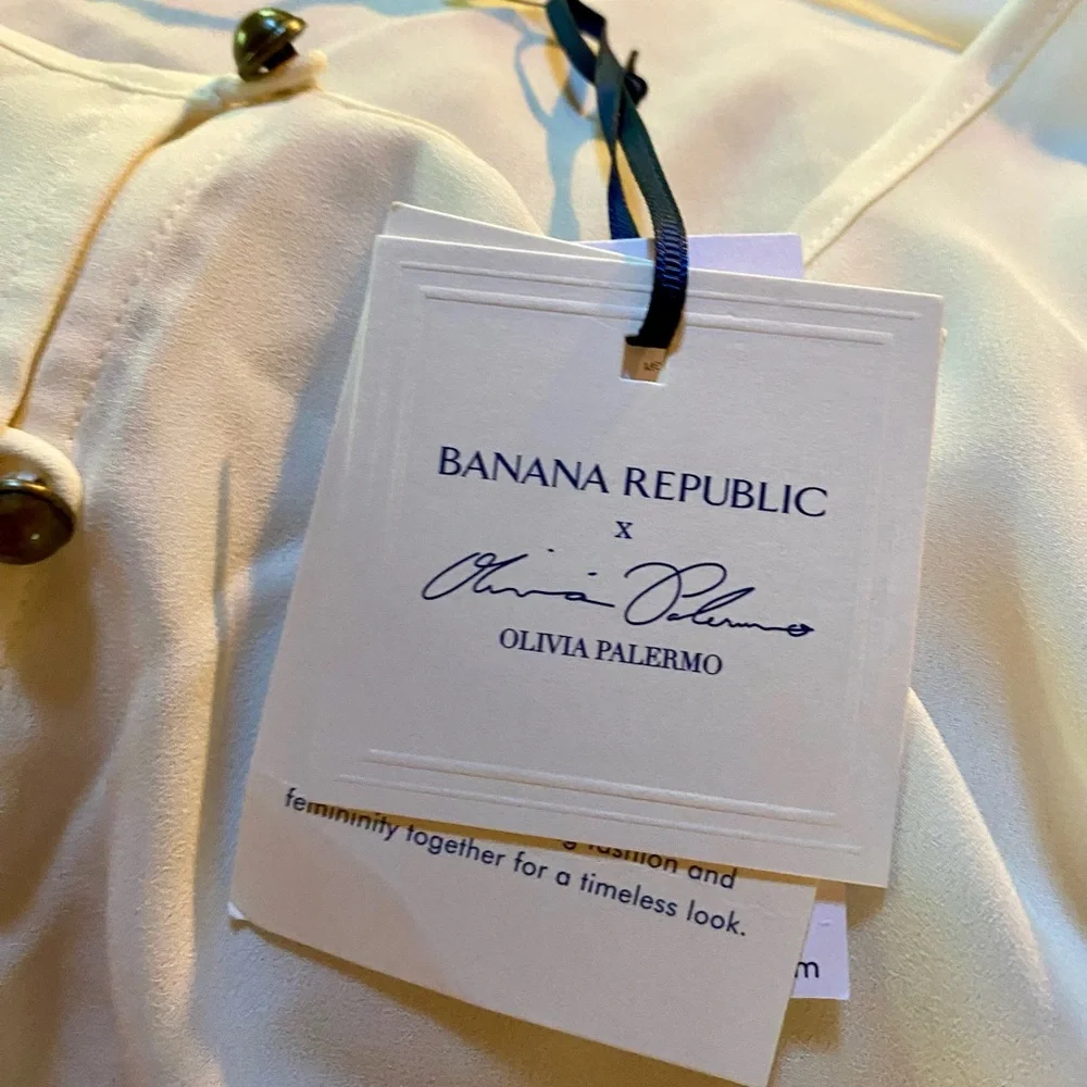 🔥Banana Republic x Olivia Palermo Poet Blouse🔥 NWT - Picture 7 of 13